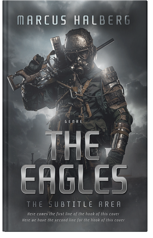 Front view of Premade Apocalyptica Book Cover - Tuna