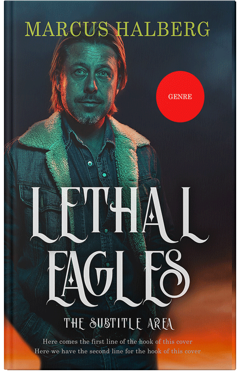 Front view of Premade Chick Lit Book Cover - Burning Sand