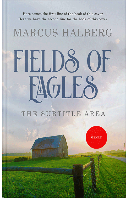 Front view of Premade Western Book Cover - Iron