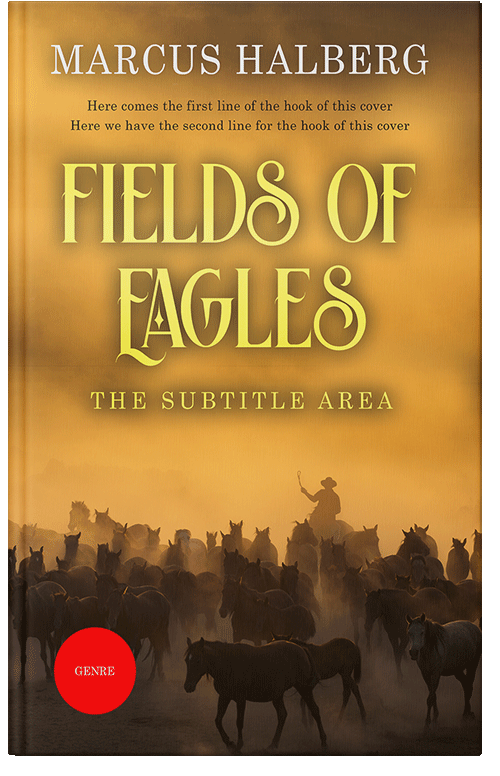 Front view of Premade Western Book Cover - Brandy Punch