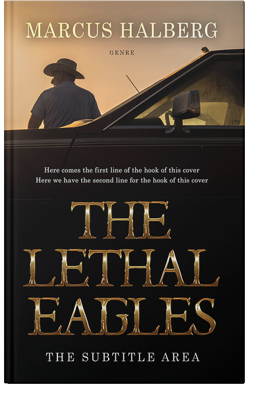 Front view of Premade Action & Adventure Book Cover - Night Rider