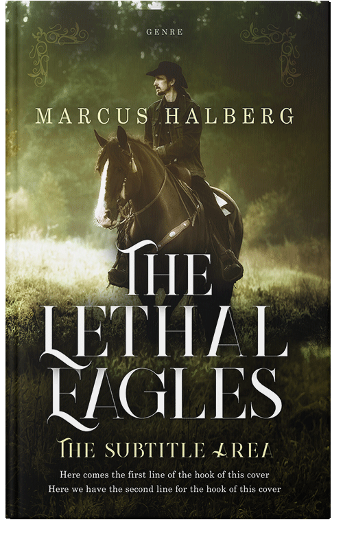 Front view of Premade Action & Adventure Book Cover - Mikado