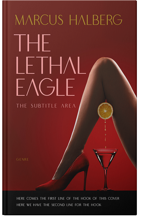 Front view of Premade Erotica Book Cover - Dark Tan