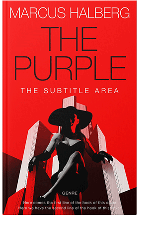 Pre Made Book Cover Red