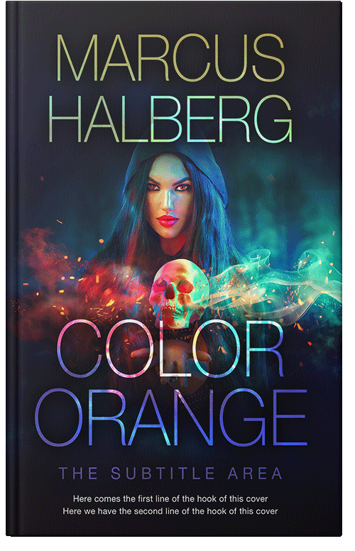 Front view of Premade Horror Book Cover - Cinder