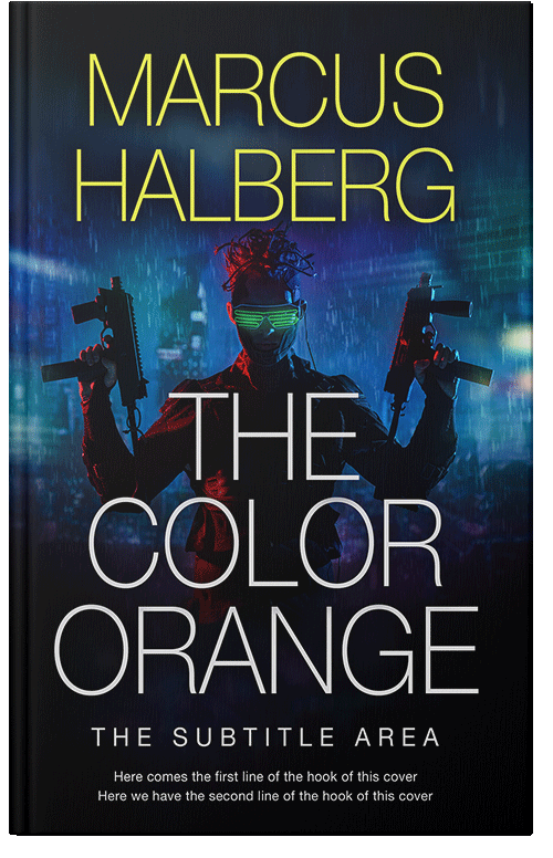 Front view of Premade Science Fiction Book Cover - Ebony