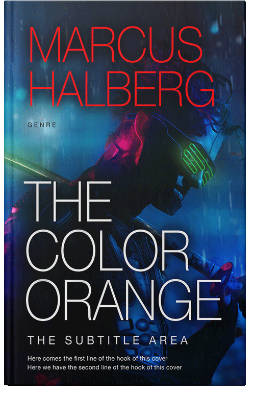 Front view of Premade Science Fiction Book Cover - Ebony