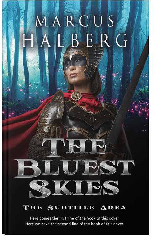 Front view of Premade Fantasy Book Cover - Pink Swan