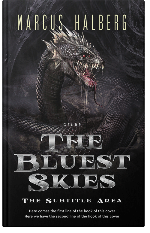 Front view of Premade Fantasy Book Cover - Cod Gray