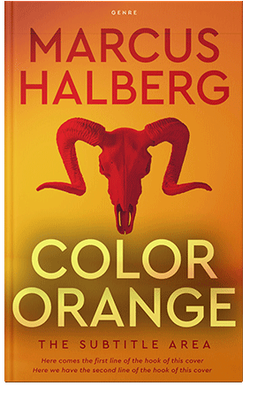 Pre Made Book Cover Golden Bell