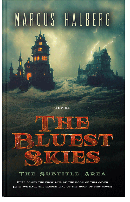 Front view of Premade Horror Book Cover - Twine