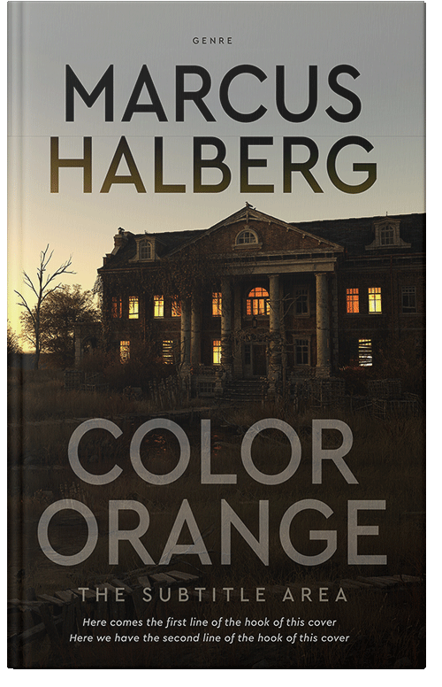 Front view of Premade Mystery & Thriller & Suspense Book Cover - Oil