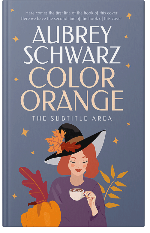 Front view of Premade Chick Lit Book Cover - Slate Gray