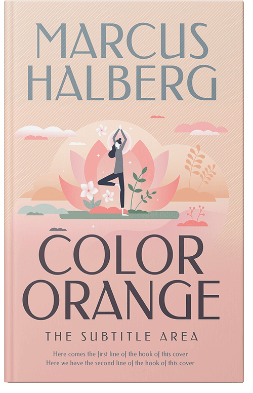 Front view of Premade Health & Mind & Body Book Cover - Mandys Pink