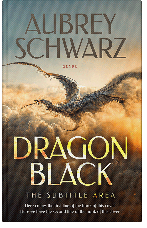 Front view of Premade Fantasy Book Cover - Taupe