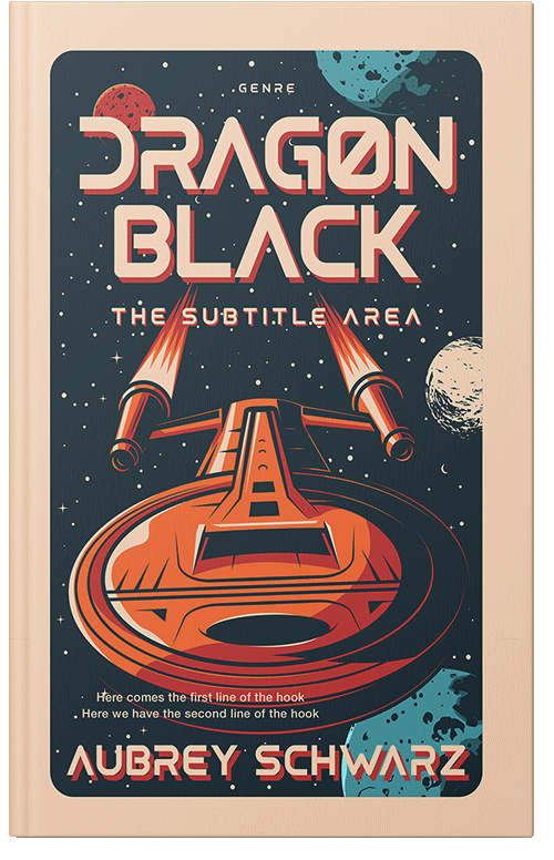 Front view of Premade Science Fiction Book Cover - Ebony Clay