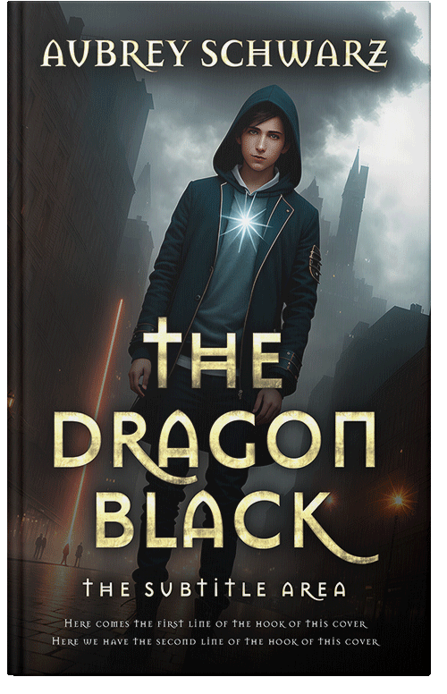 Front view of Premade Science Fiction Book Cover - Shark