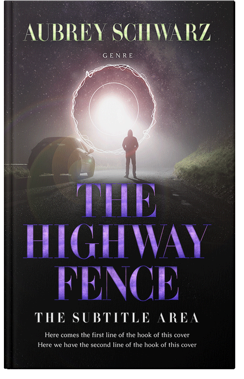 Front view of Premade Horror Book Cover - Thunder