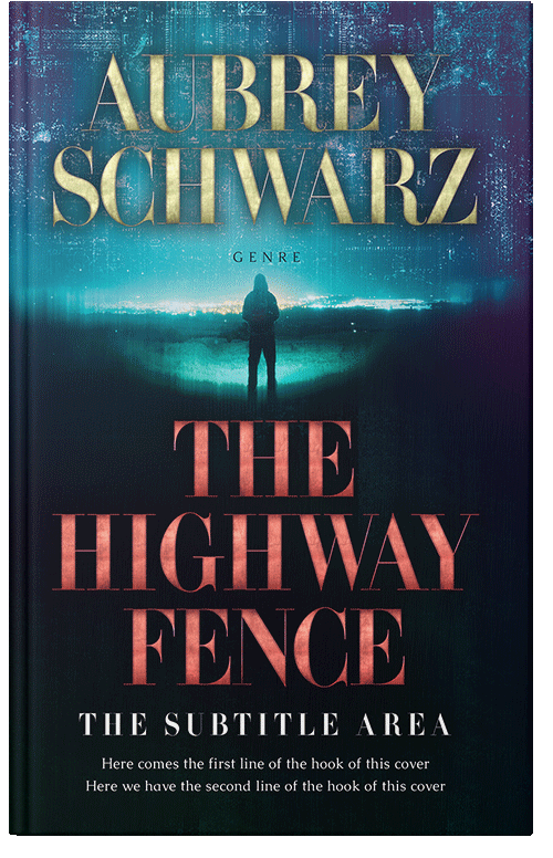 Front view of Premade Science Fiction Book Cover - Tan