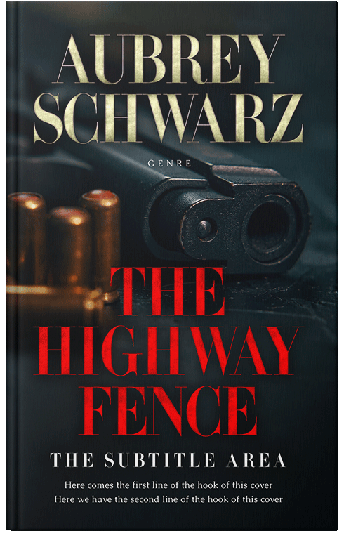 Front view of Premade Mystery & Thriller & Suspense Book Cover - Black