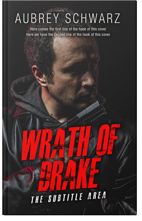 Front view of Premade Mystery & Thriller & Suspense Book Cover - Alizarin Crimson