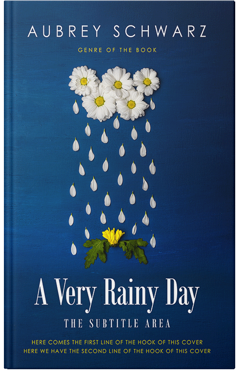 Front view of Premade Romance Book Cover - Deep Sapphire