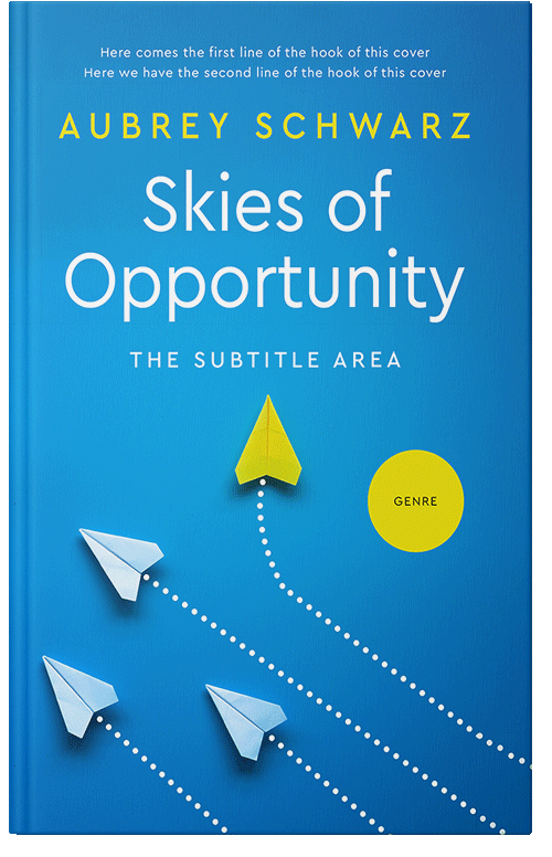 Front view of Premade Self-Improvement & Self-Help Book Cover - Cerulean