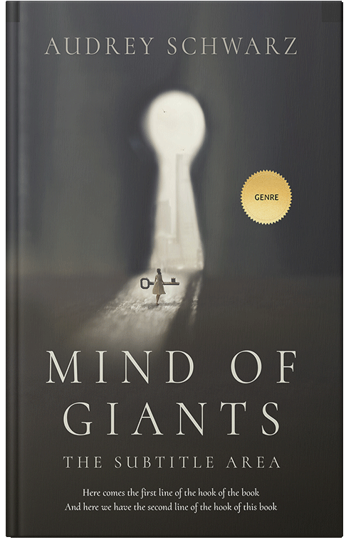 Front view of Premade Abstract Book Cover - Masala