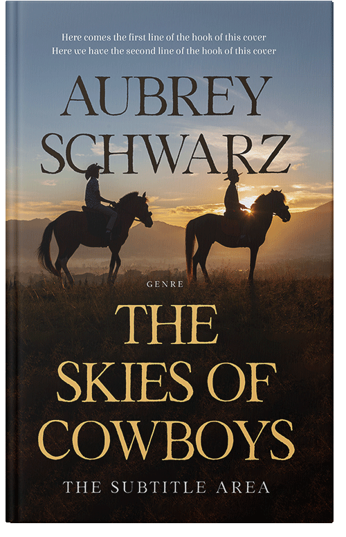 Front view of Premade Western Book Cover - Sorrell Brown