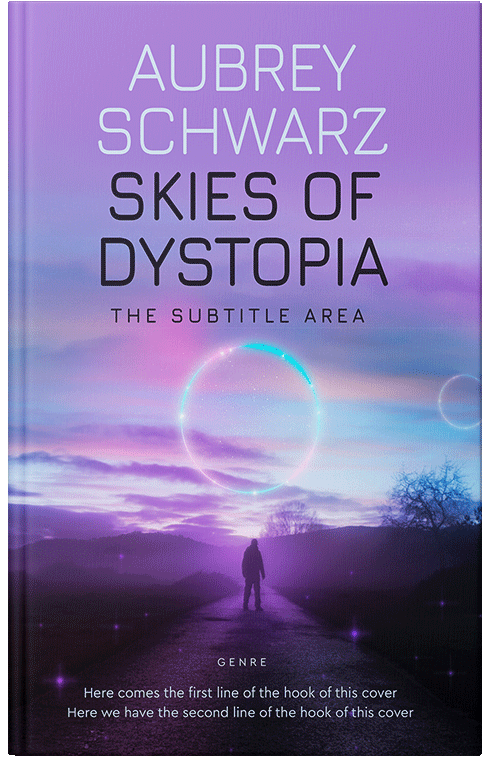 Front view of Premade Science Fiction Book Cover - Lavender