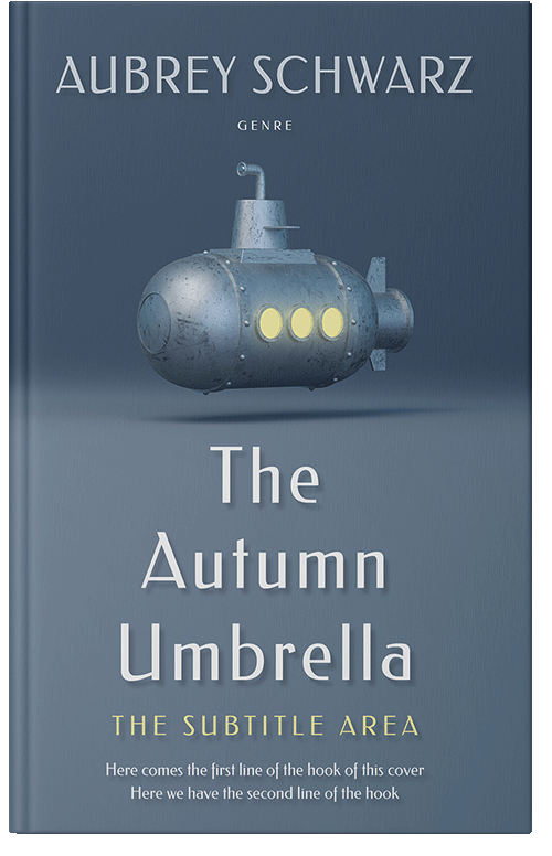 Front view of Premade Children's Book Cover - Slate Gray