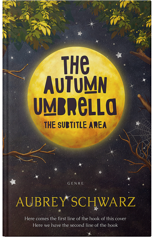 Front view of Premade Surreal Book Cover - Tulip Tree