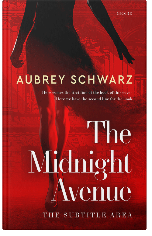 Front view of Premade Chick Lit Book Cover - Sangria