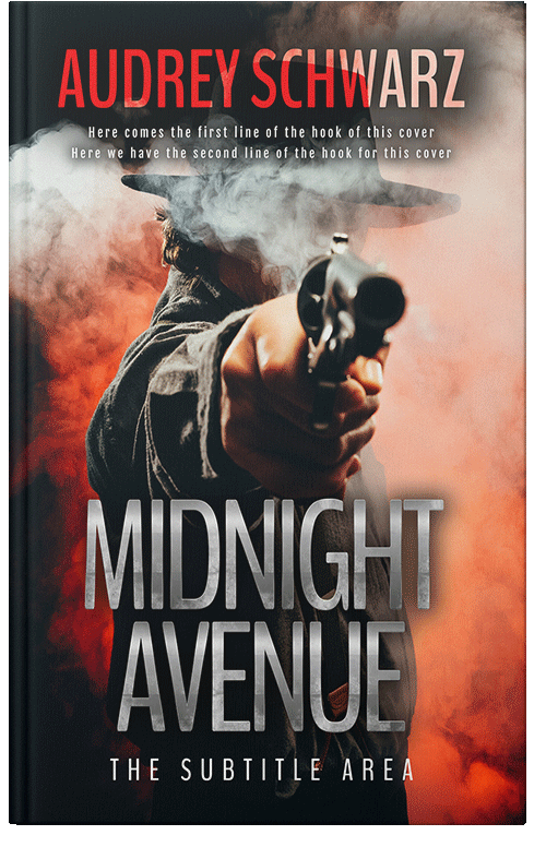 Front view of Premade Action & Adventure Book Cover - Tonys Pink