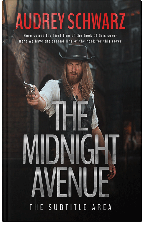 Front view of Premade Western Book Cover - Quicksand