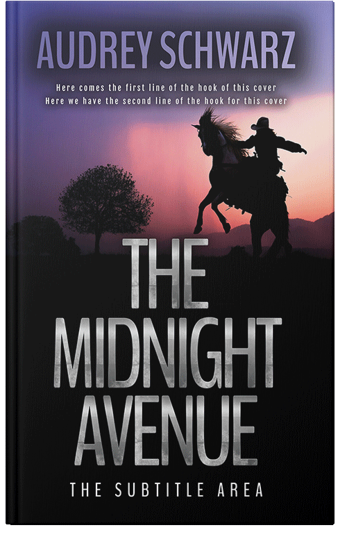 Front view of Premade Western Book Cover - Cinder