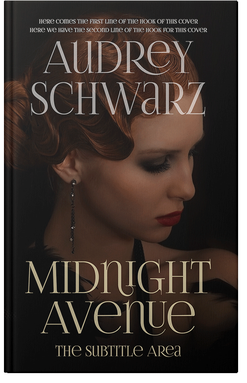 Front view of Premade Chick Lit Book Cover - Asphalt