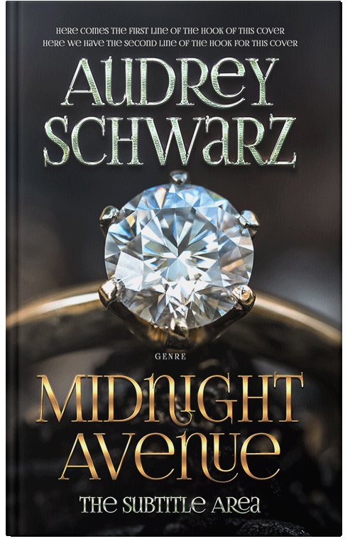 Front view of Premade Romance Book Cover - Cod Gray