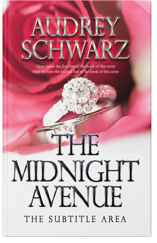 Front view of Premade Romance Book Cover - Brick Red
