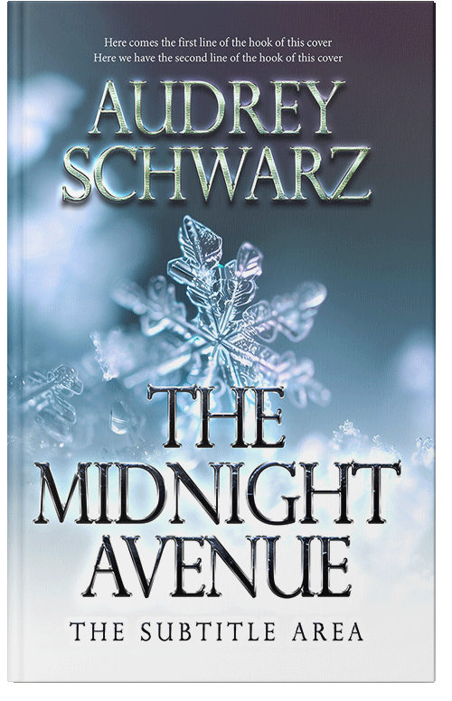 Front view of Premade Nature Book Cover - Oxford Blue