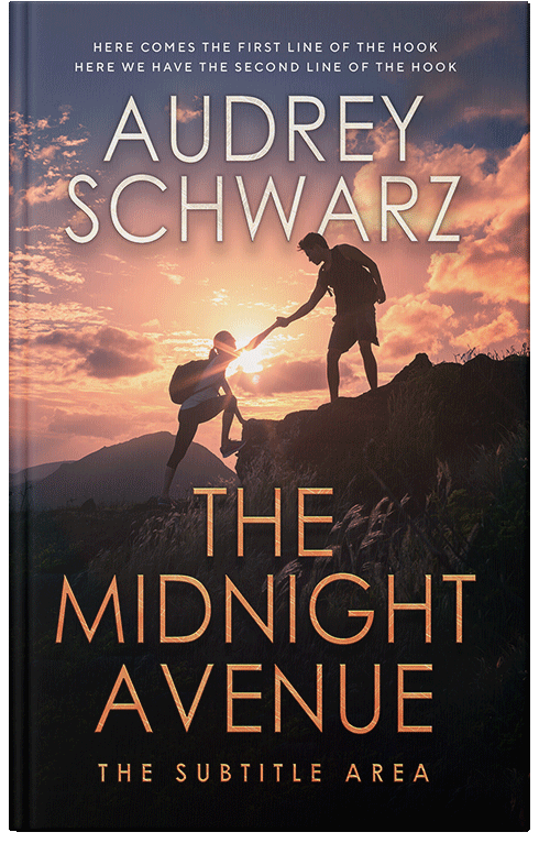 Front view of Premade Action & Adventure Book Cover - Tonys Pink