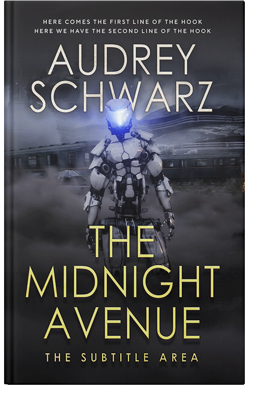 Front view of Premade Science Fiction Book Cover - Shark