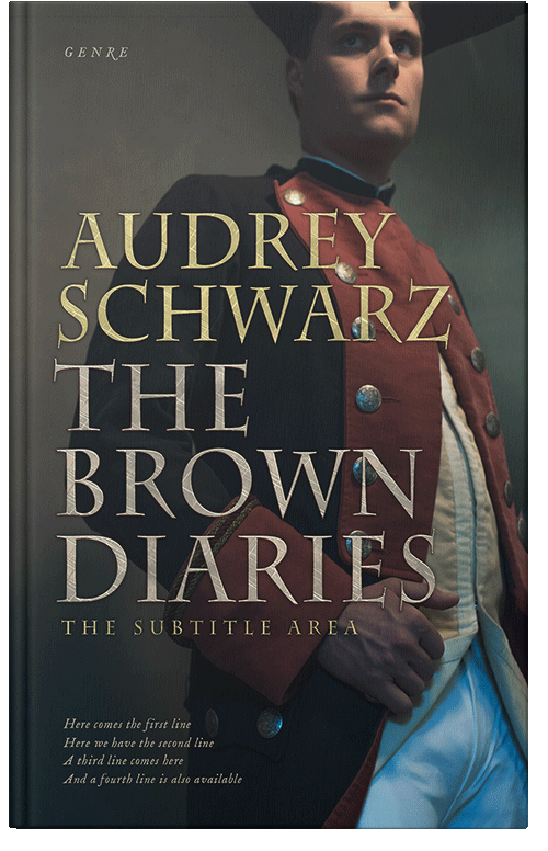 Front view of Premade Historical Book Cover - Shark