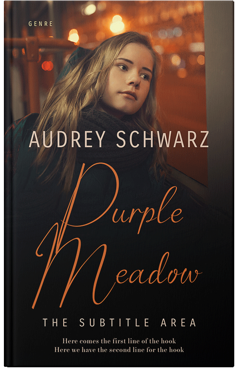 Front view of Premade Teen & Young Adult Book Cover - Brown Rust