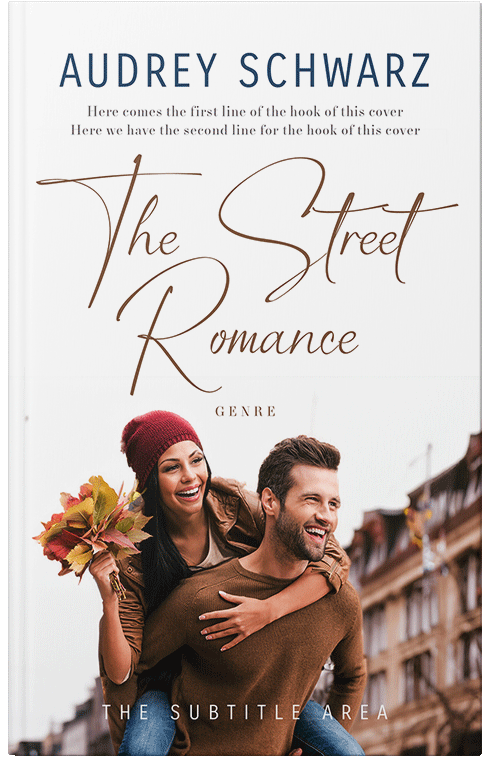 Front view of Premade Romance Book Cover - Leather