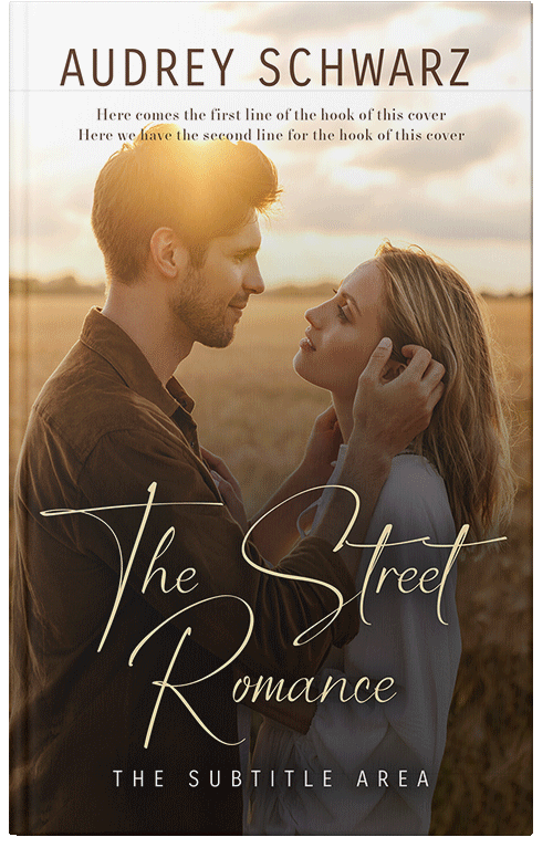 Front view of Premade Romance Book Cover - Hampton