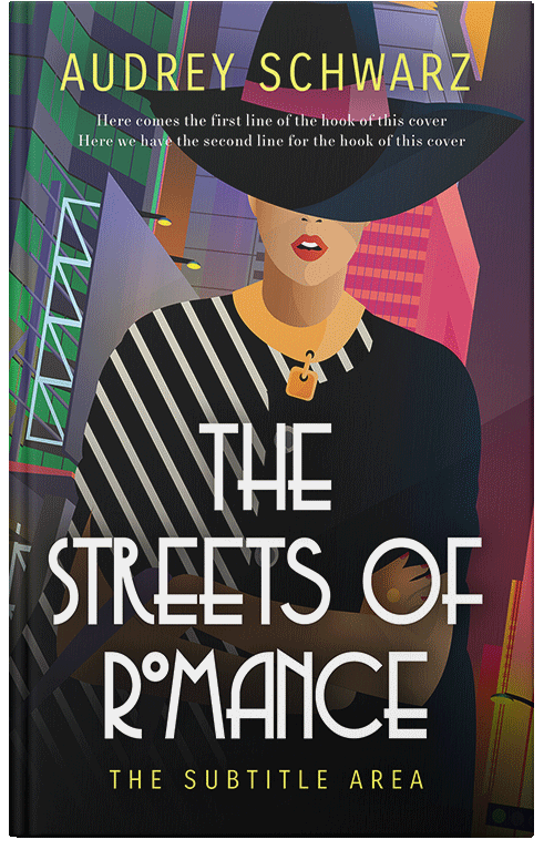 Front view of Premade Chick Lit Book Cover - My Pink