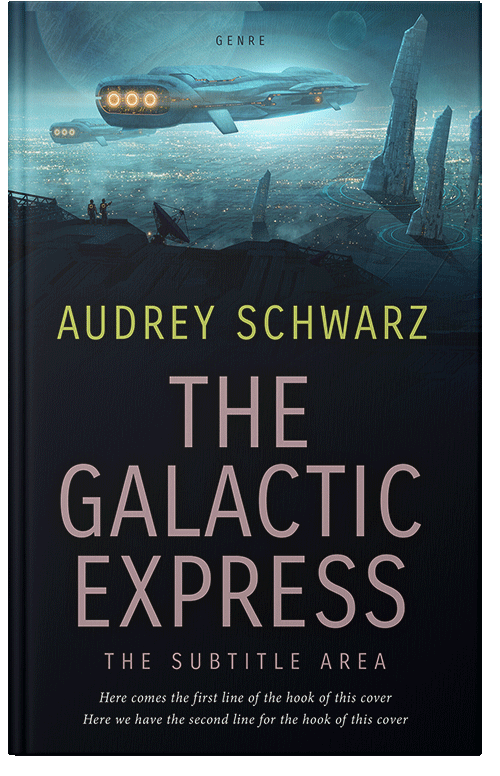 Front view of Premade Science Fiction Book Cover - Green Spring