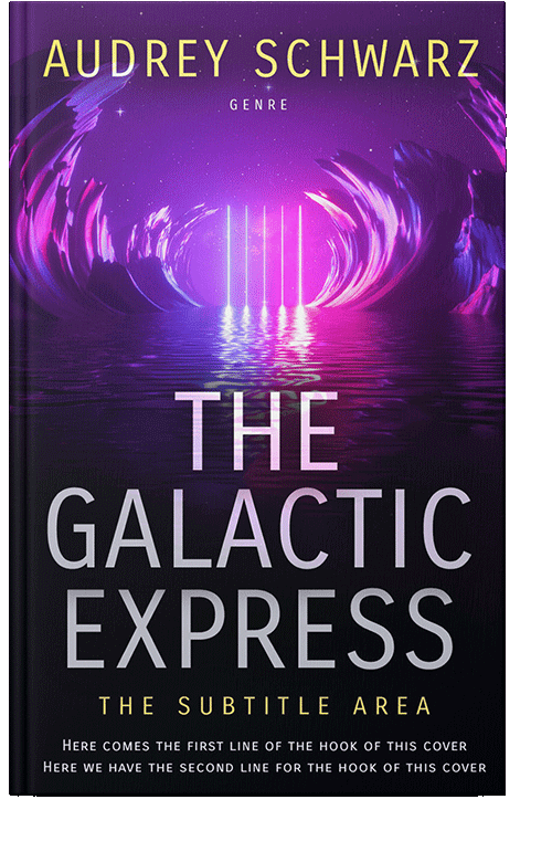 Front view of Lavender #27819 - Premade Science Fiction Book Cover