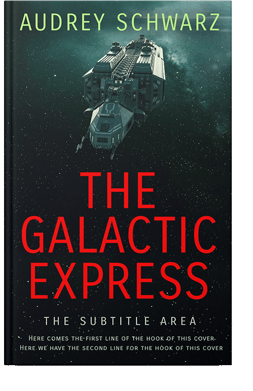 Front view of Aztec #27823 - Premade Science Fiction Book Cover